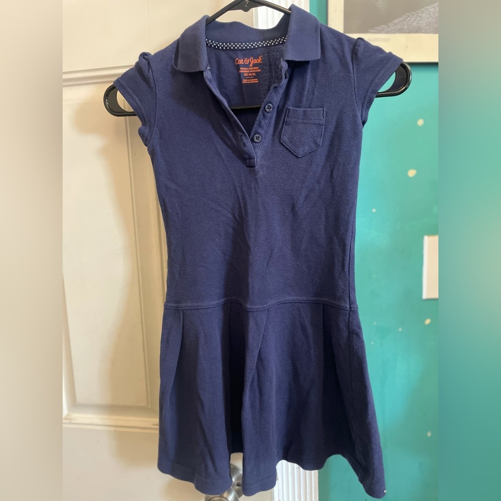 Lot 4 polo navy blue 4/5  dress uniform